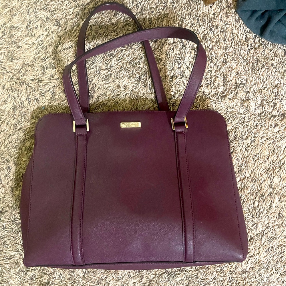 Kate spade, plum colored bag  good condition.